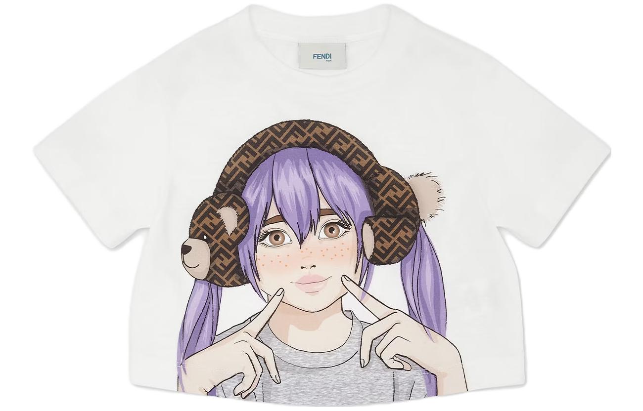 

Детская футболка FENDI, белая