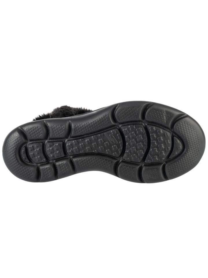 Полусапоги женские зимние Skechers On-The-GO Encore замшевые, черный — фото 4