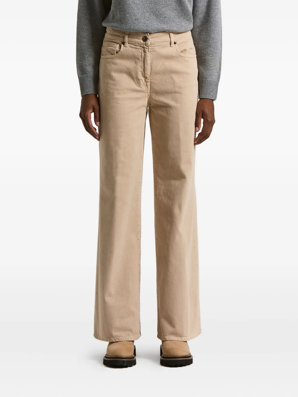 

Джинсы-клеш Peserico, нейтральный