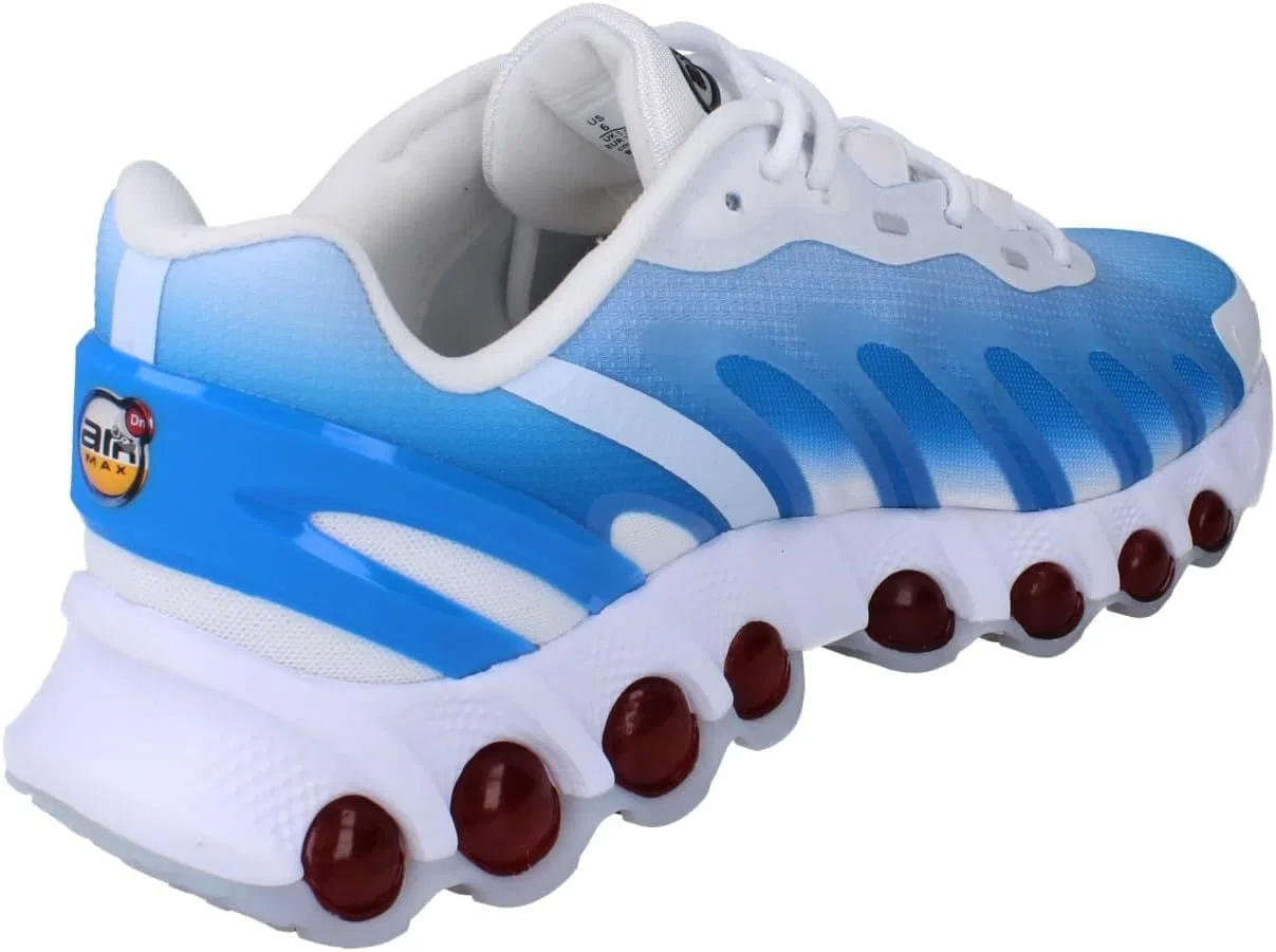 Мужские кроссовки Nike Air Max DN8, White Black University Red Lt Photo Blue — фото 3