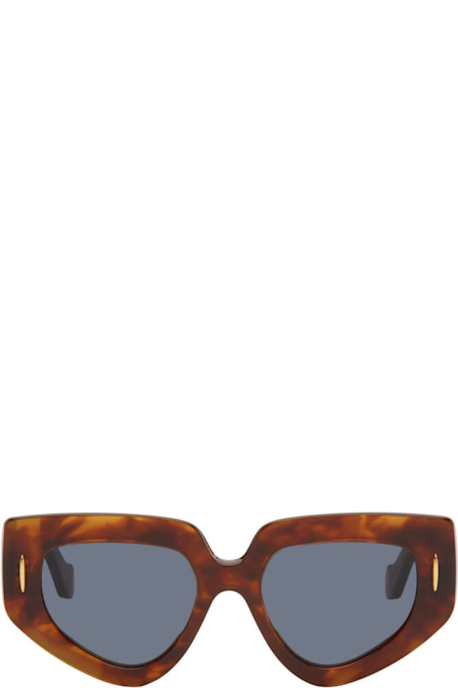 

Солнцезащитные очки в тонкой оправе с логотипом Anagram Brown LOEWE
