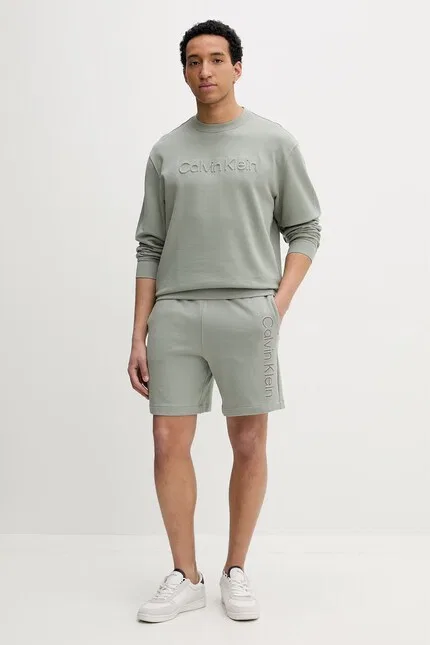 Худи мужское Calvin Klein, зеленый — фото 2