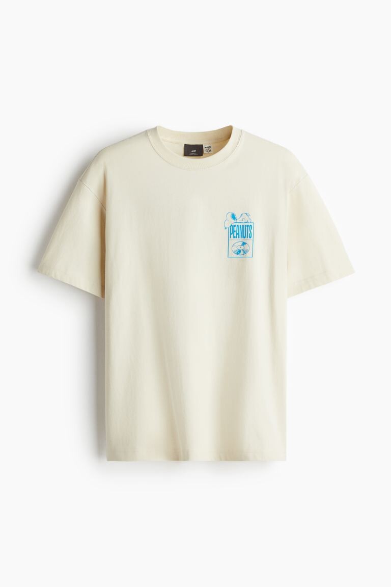 

Футболка свободного кроя H&M, бежевый