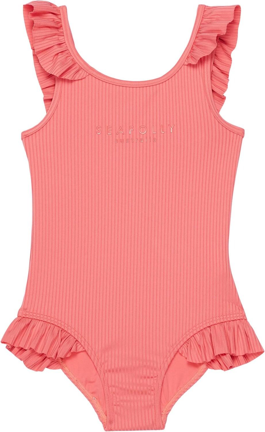 

Купальник Seafolly Kids Summer Essentials Ruffle One-Piece, цвет Chintz Pink
