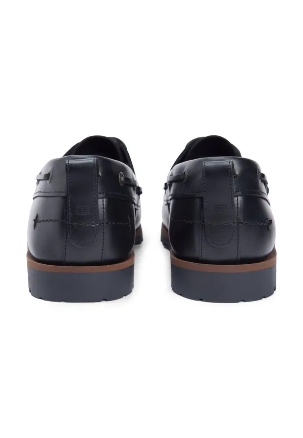 Легкие лодочные туфли с кожаными шипами Tommy Hilfiger, Black — фото 3