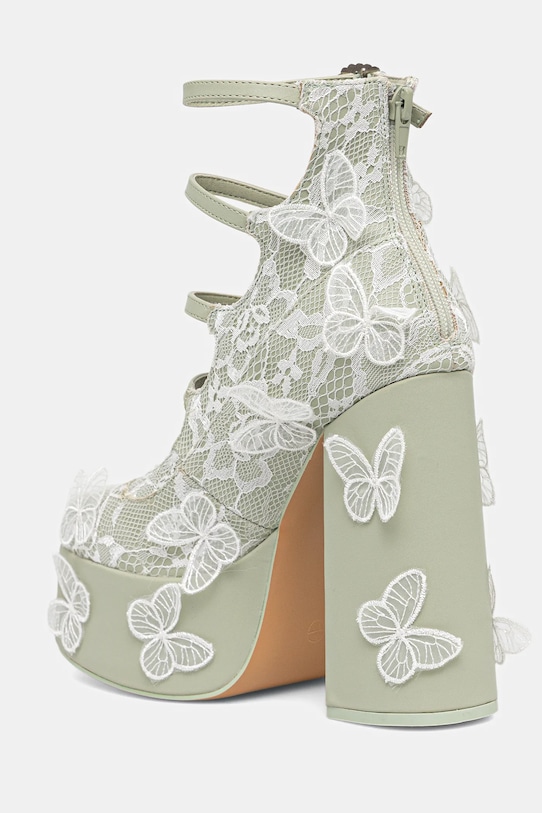 Туфли на платформе Wild Lotus Butterfly Lace Koi Footwear, зеленый — фото 3