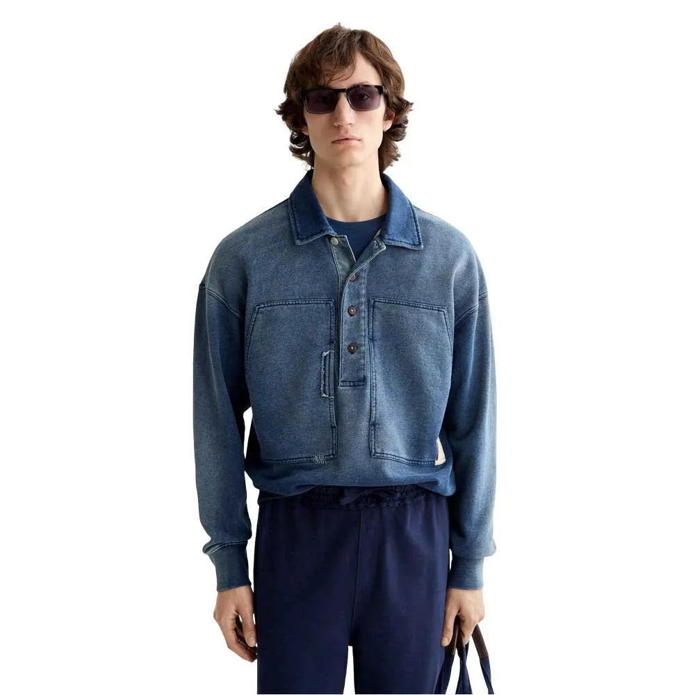 

Толстовка Scotch & Soda Worked Out Popover, синий