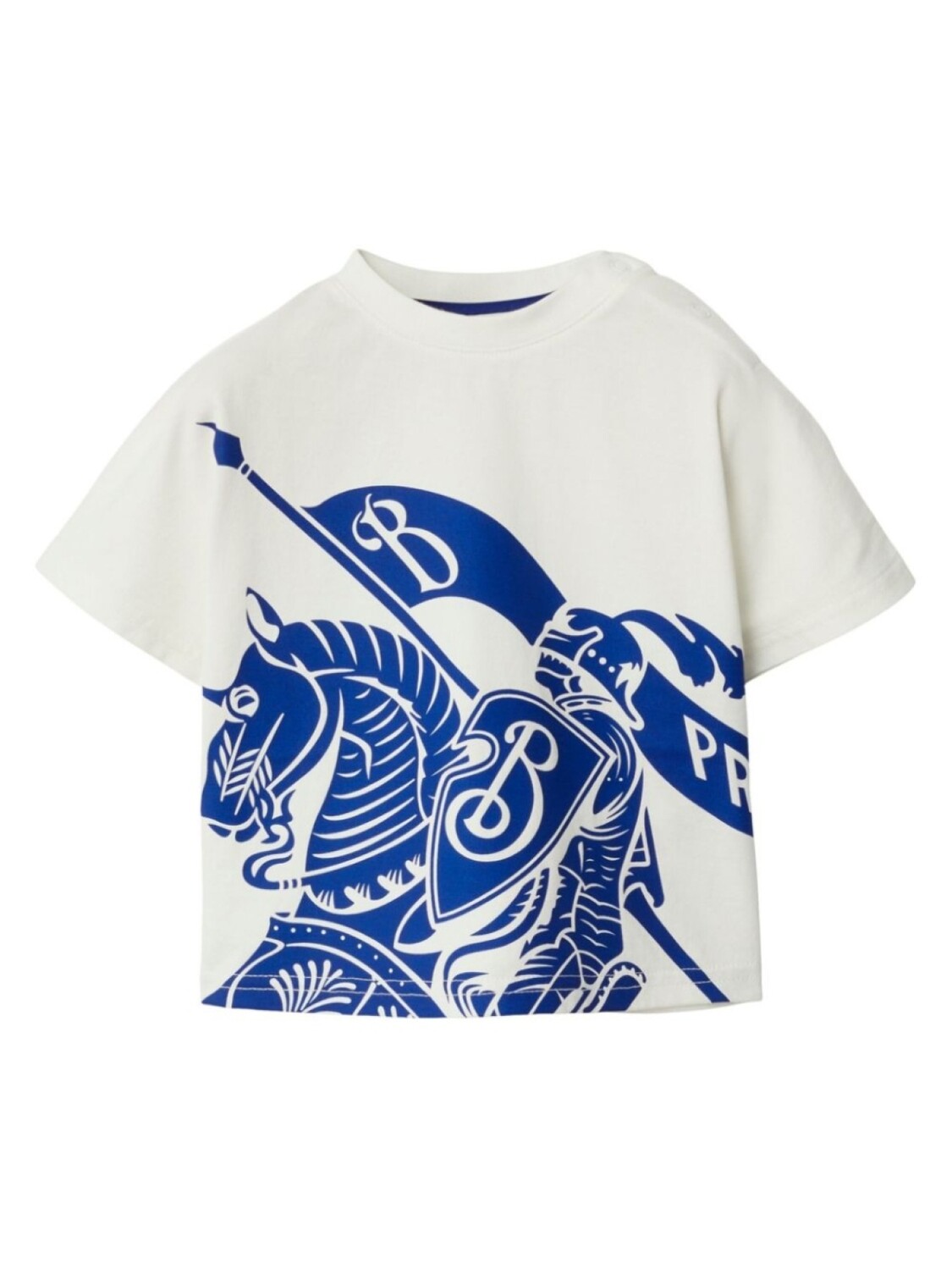 

Футболка с принтом Equestrian Knight Burberry Kids, белый