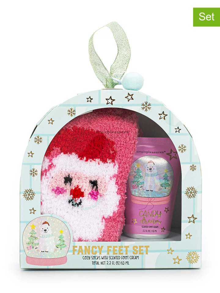 

Tri-Coastal Design Комплект из 2 предметов: крем для ног и розовые носки