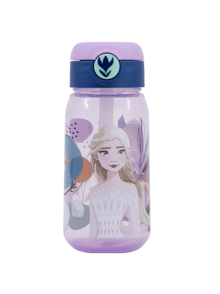 

Детская бутылка для воды объемом 510 мл с трубочкой и крышкой Disney Frozen
