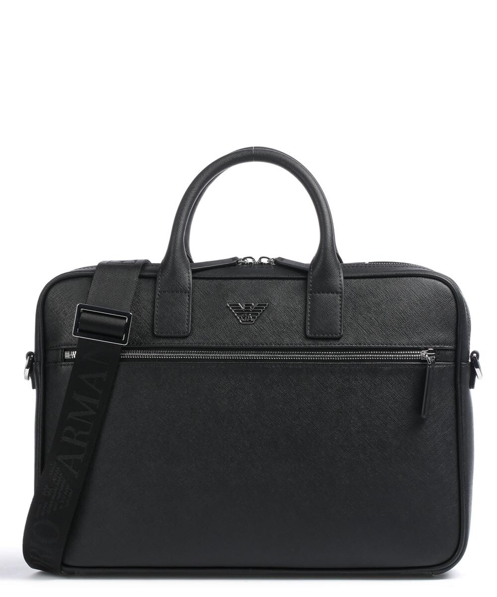 

Портфель Business Regenerated 14″ из искусственной кожи Emporio Armani, черный