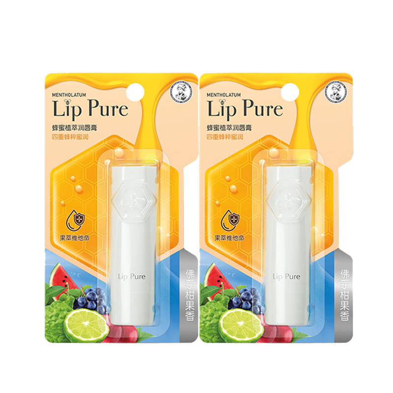 Бальзам для губ Mentholatum Lip Pure, юдзу, 4 г х 2 — фото 3