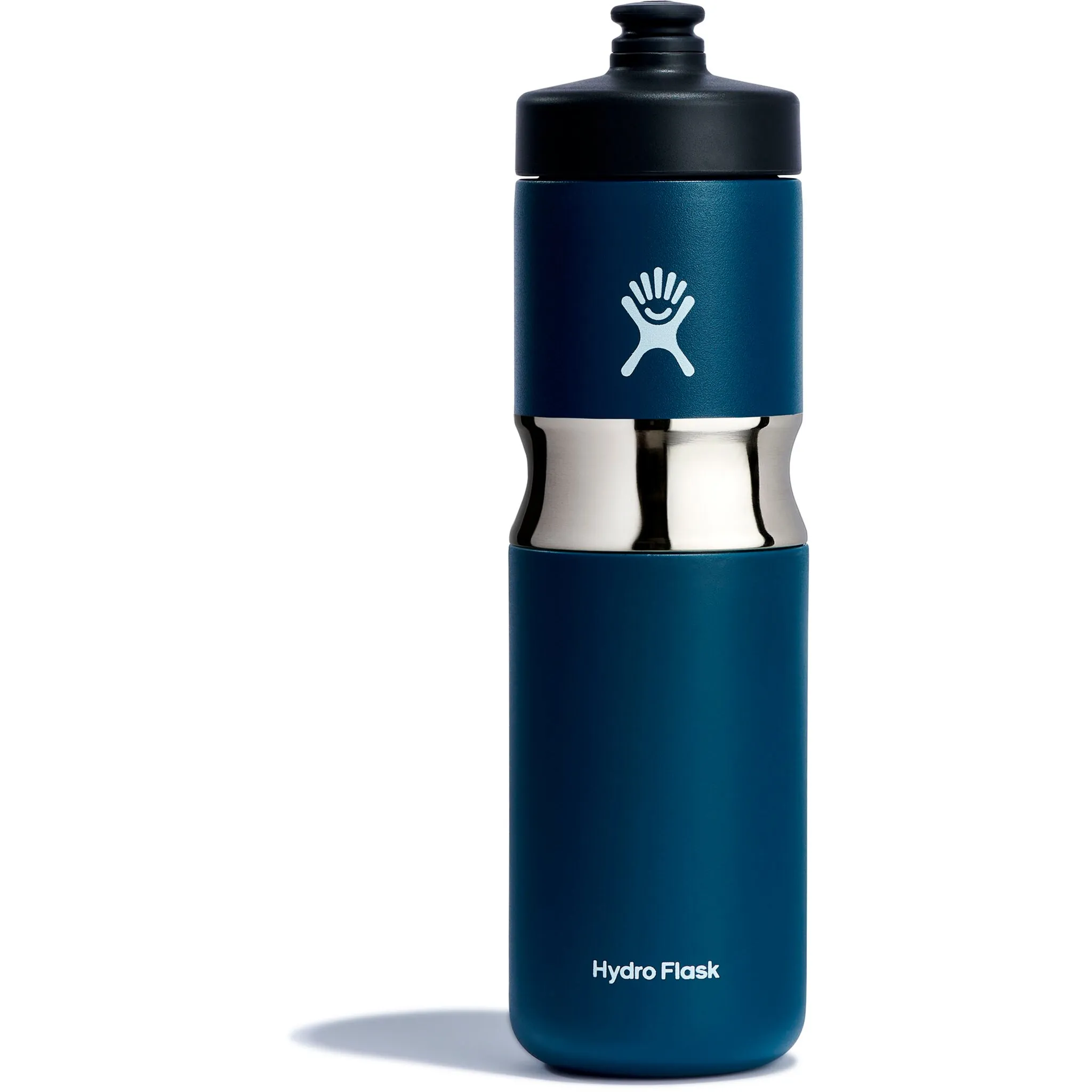 

Бутылка для питья Hydro Flask «широкая вставка. Спортивная бутылочка", вакуумная изоляция TempShield, 600 мл, цвет Indigo