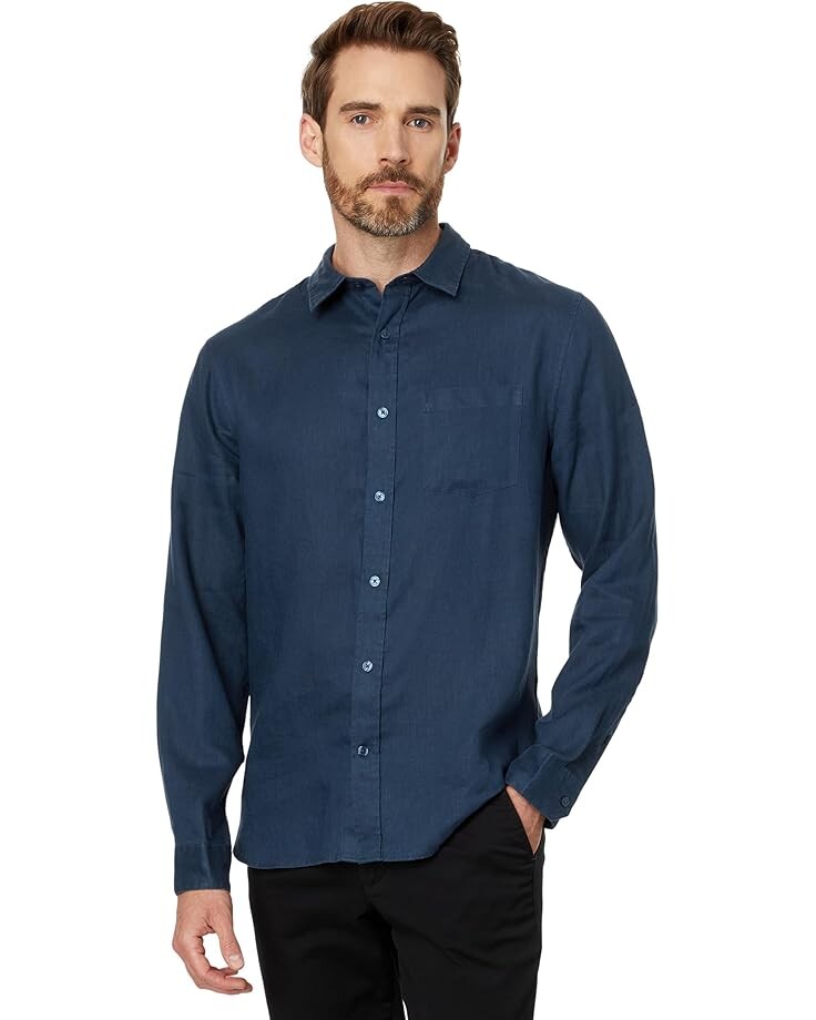 

Лонгслив Vince Linen, цвет Deep Indigo