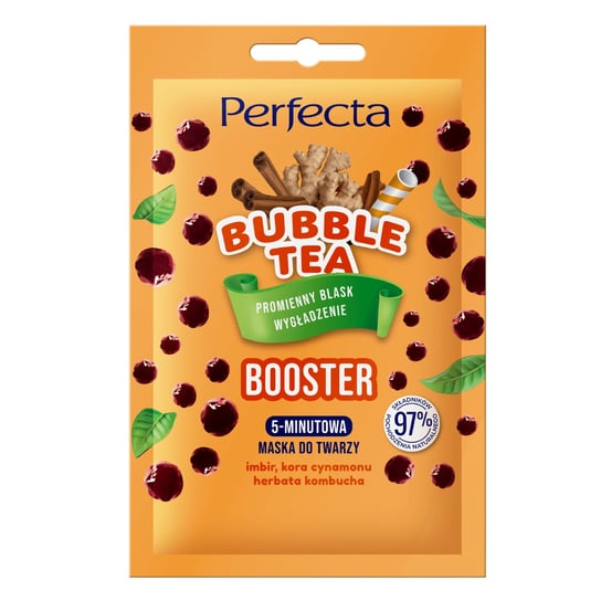 

Маска для лица Bubble Tea Booster, 5 минут, 10 мл Perfecta