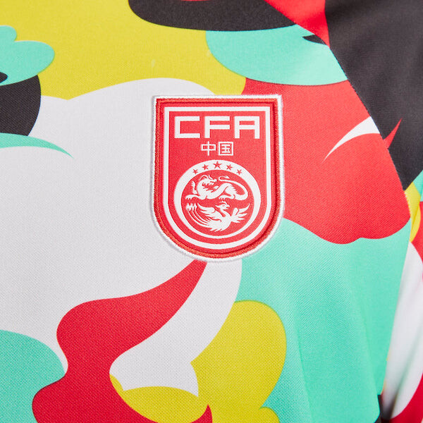 Футболка dri fit china pre match футбольная майка Nike, мульитколор — фото 3