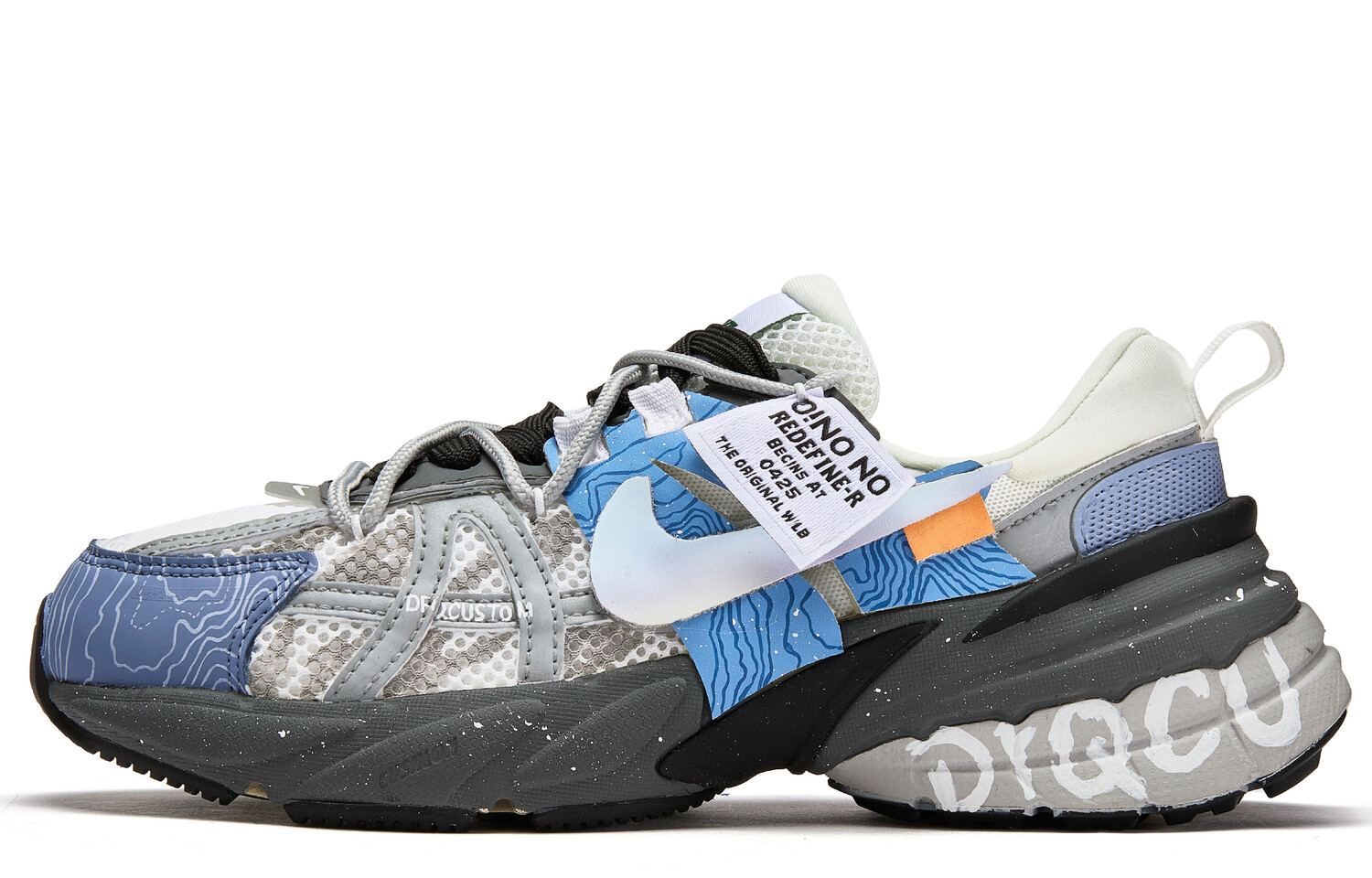

Кроссовки для бега V2K Run женские с низким верхом синего цвета Nike