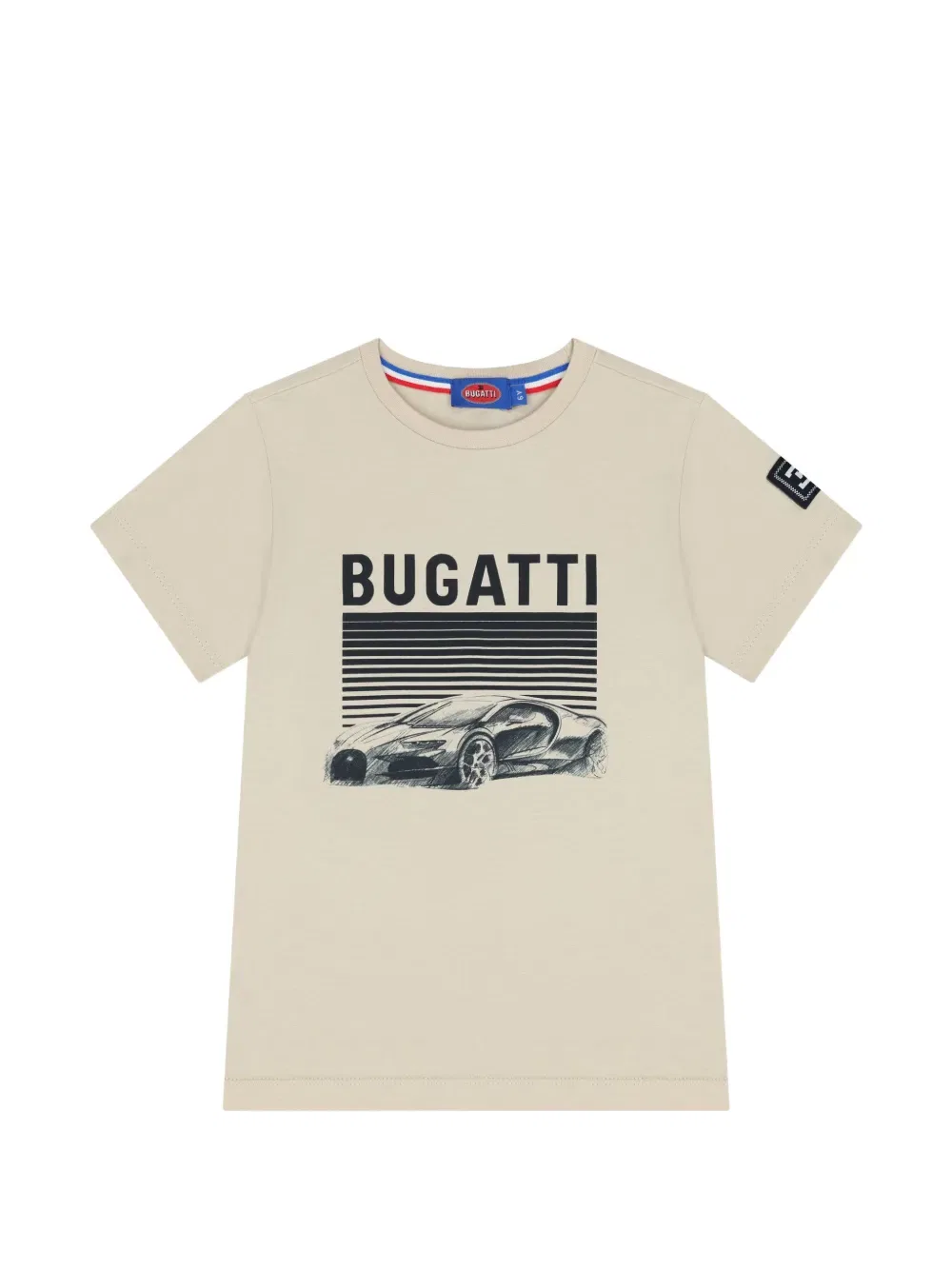 Футболка с автомобильным принтом Bugatti Kids, нейтральный
