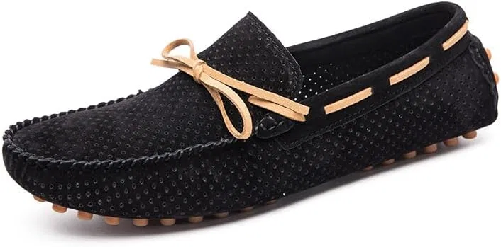 Мокасины замшевые мужские Loafers, Black PUGHGAETZF