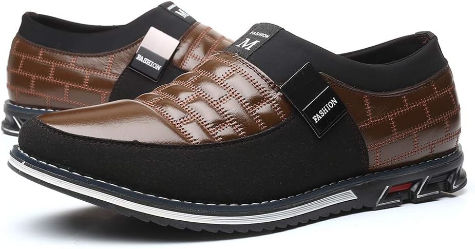 

Мужские повседневные туфли, модные, легкие, удобные лоферы, дышащие кроссовки Generic, коричневый