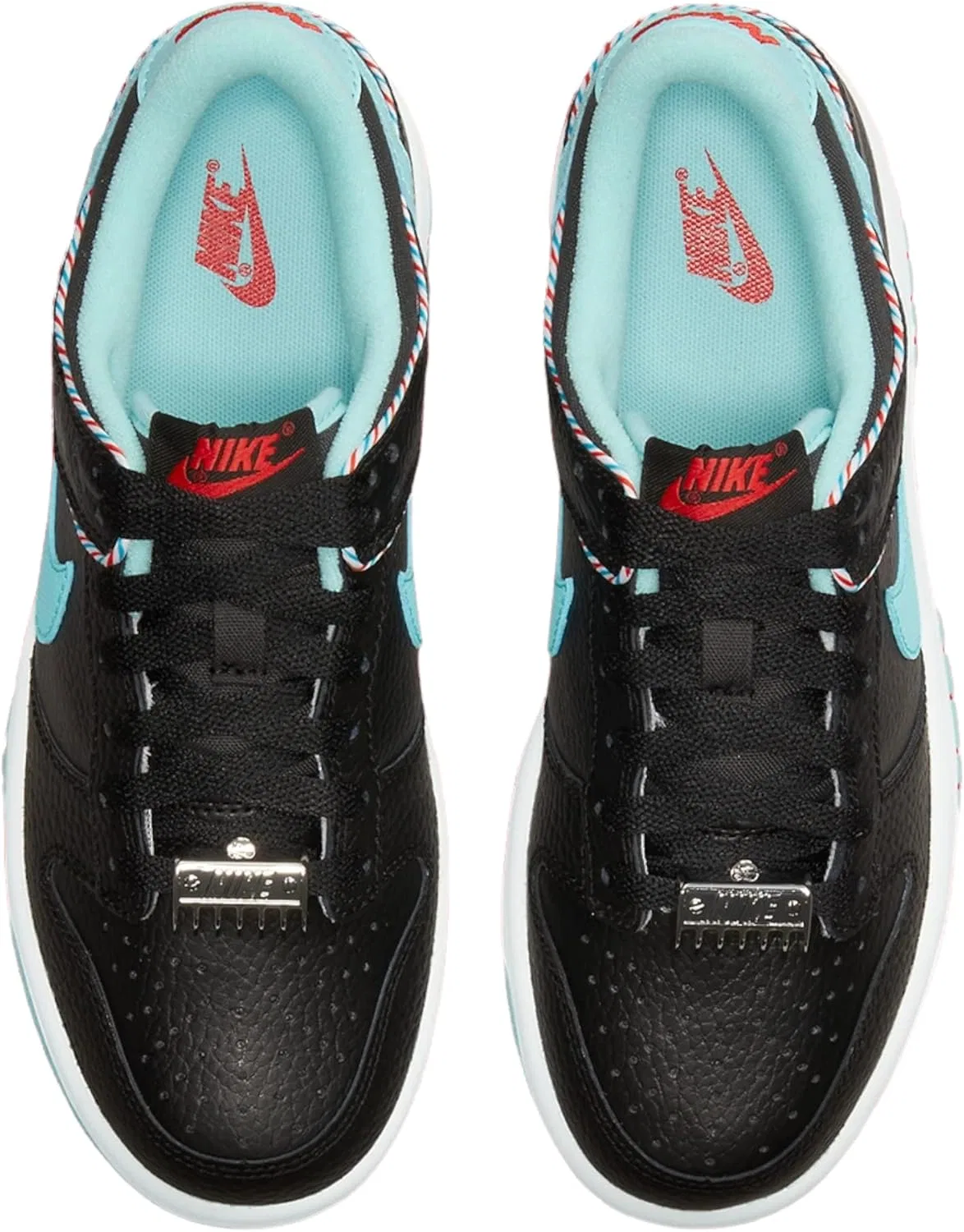 Кроссовки баскетбольные Nike, Black/Copa White-chile Red — фото 4