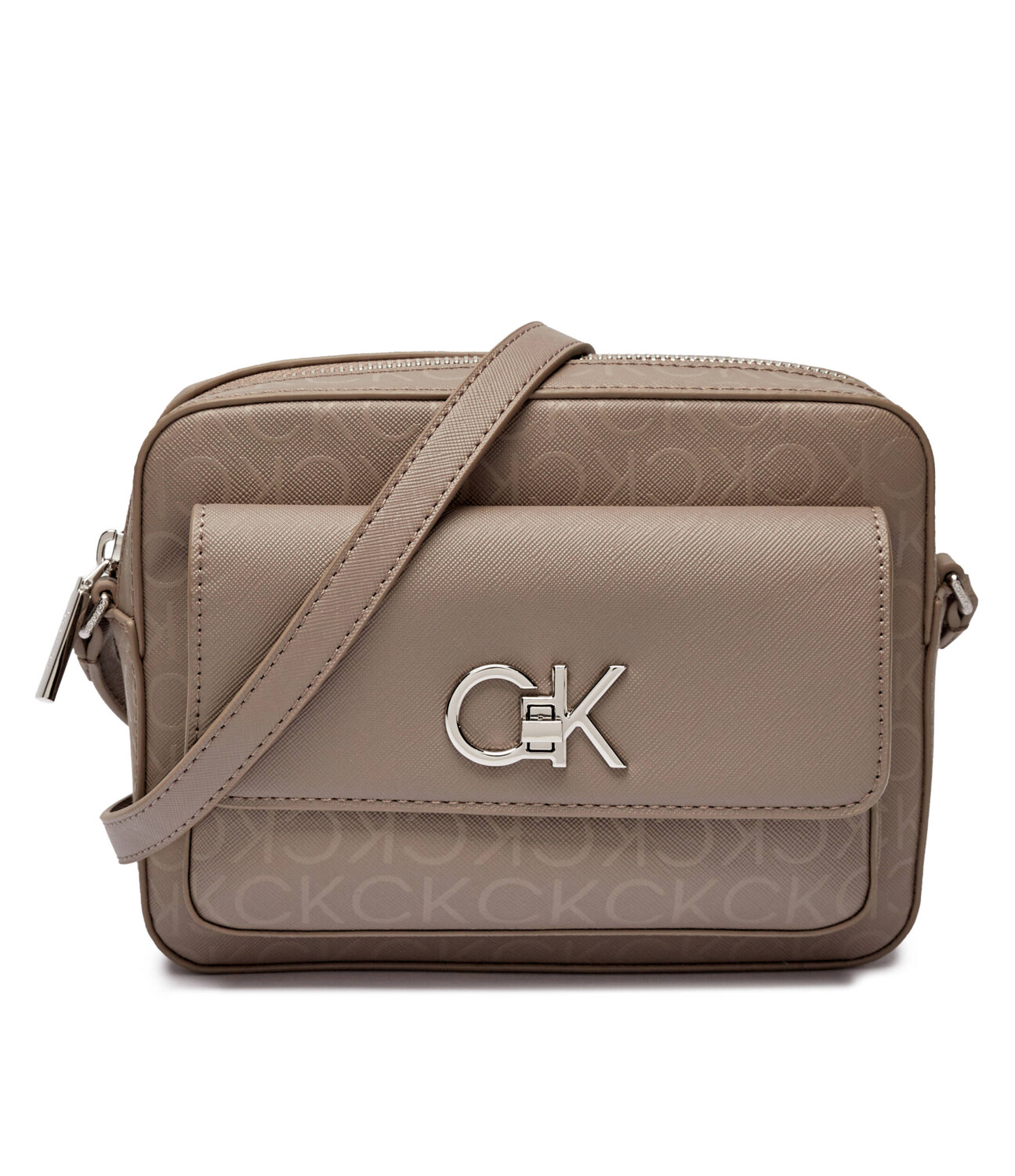 

Сумка-мессенджер Calvin Klein RE-LOCK CAMERA, бежевый