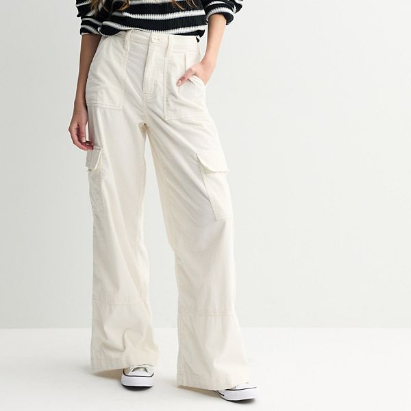 

Джинсы-карго с высокой посадкой Juniors So, Egret