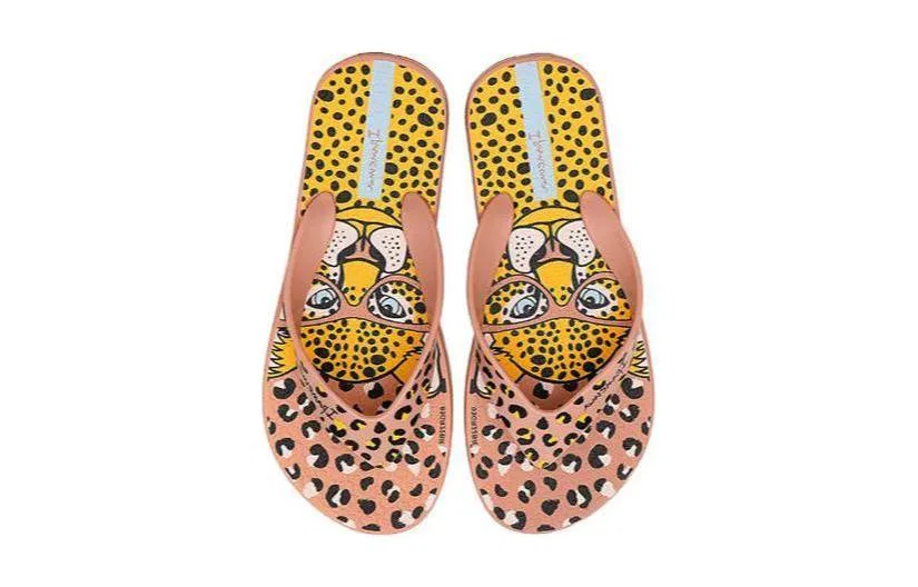 Детские шлепанцы Outdoor Slippers Ipanema розово-желто-коричневые