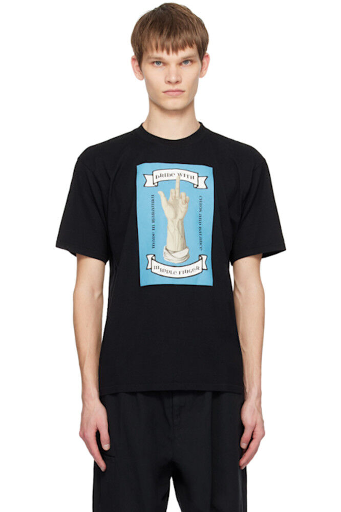 

Черная футболка с рисунком UNDERCOVER