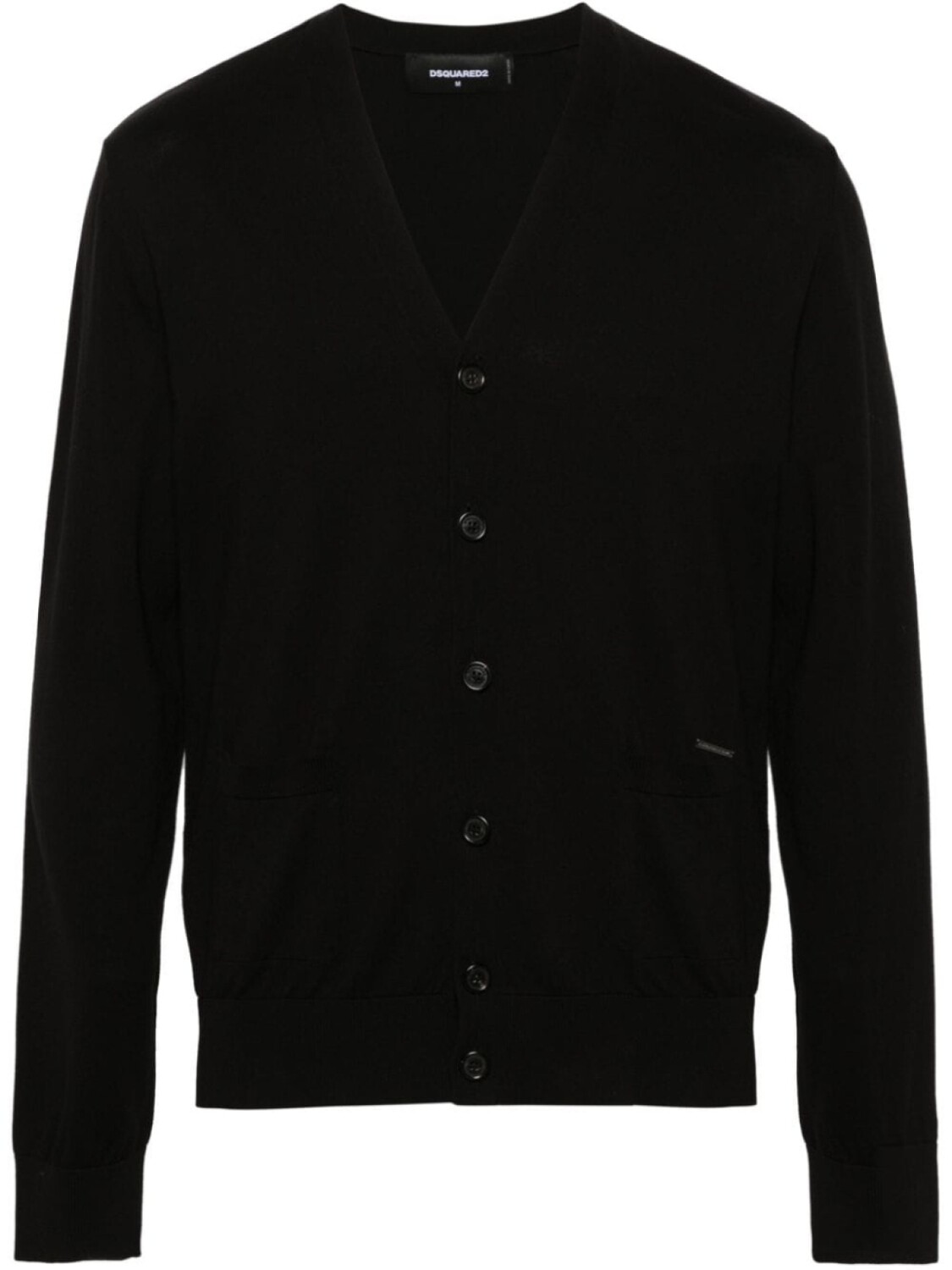 

Dsquared2 кардиган тонкой вязки с V-образным вырезом, черный
