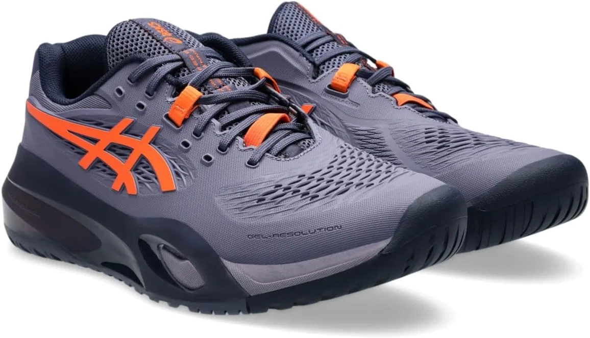 Кроссовки для тенниса ASICS Gel-Resolution X, Greyish Purple/Nova Orange — фото 2