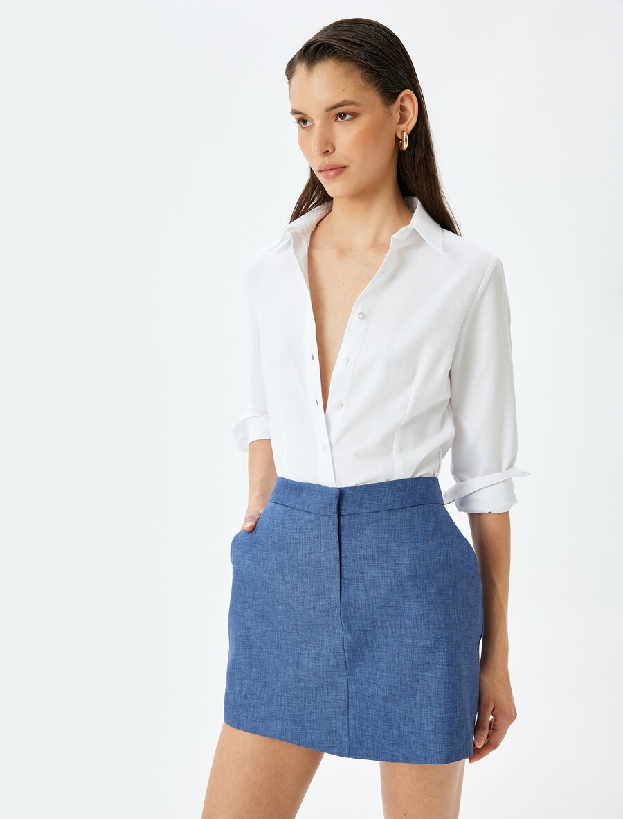 

Мини юбка Koton, Indigo