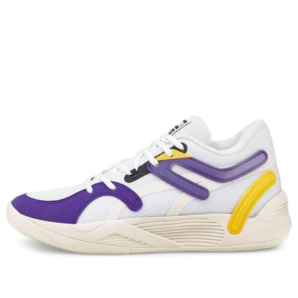 

Кроссовки trc blaze court 'white spectra yellow' Puma, белый