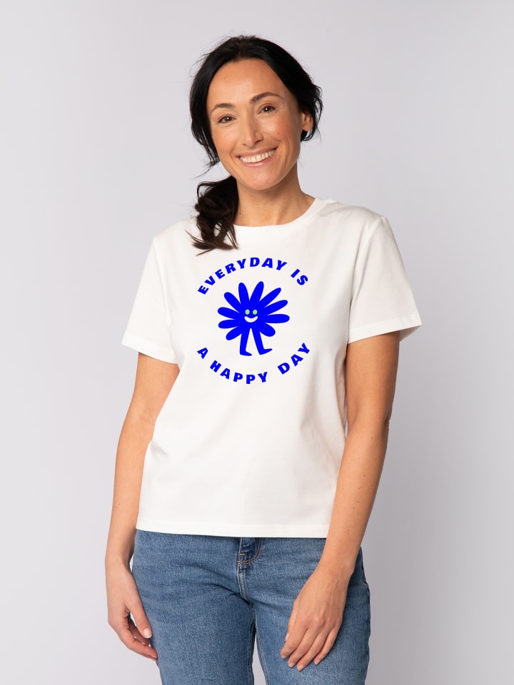 

Футболка wat Apparel T-Shirt Everyday is a happy day, белый