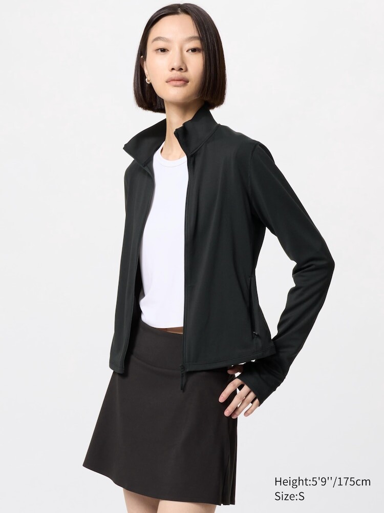 

Мягкая куртка airism на молнии Uniqlo, 09 черный