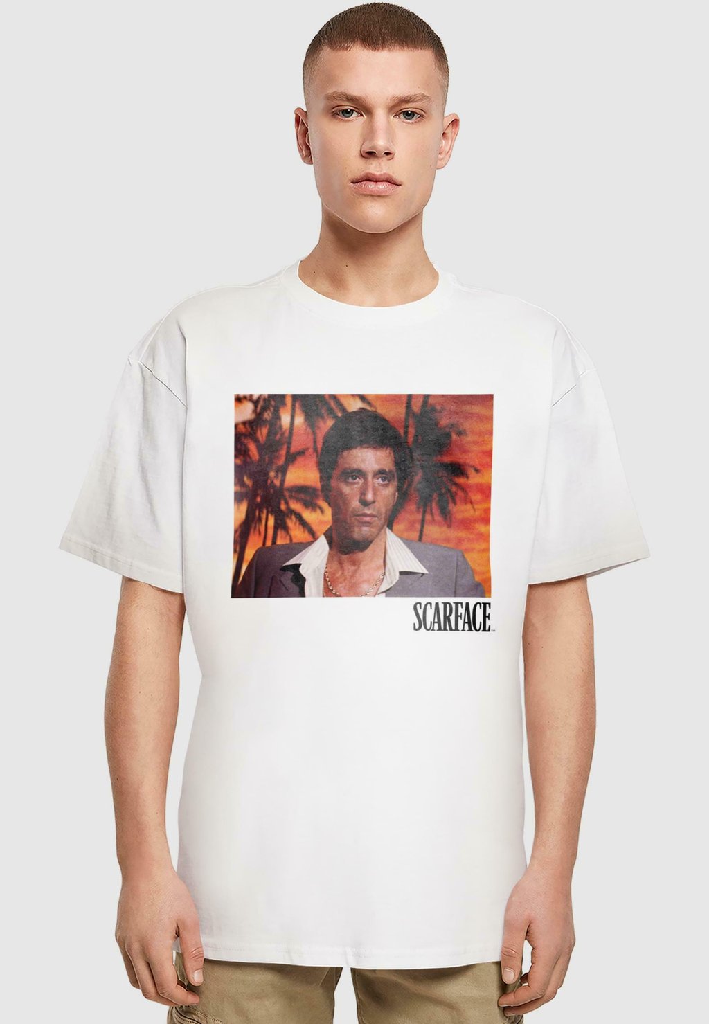 

Футболка с принтом SCARFACE-TONY MONTANA HEAVY Merchcode, белый