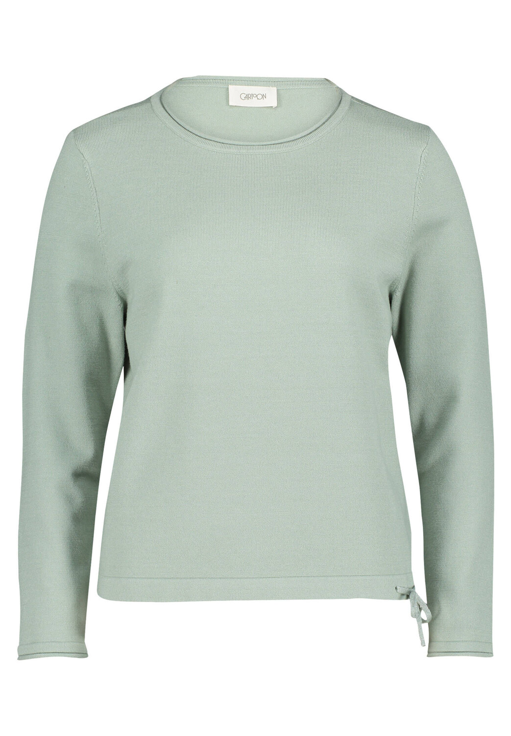 

Вязаный свитер с круглым вырезом. Cartoon, зеленый