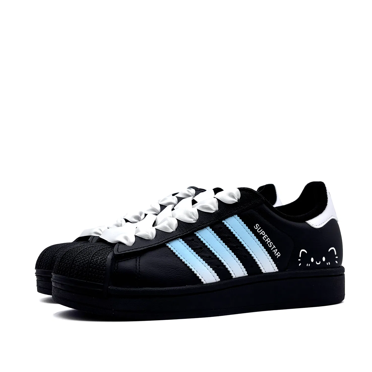 Кроссовки для скейтбординга Superstar 2 Kids' Grade School Adidas Originals, Light Blue — фото 4