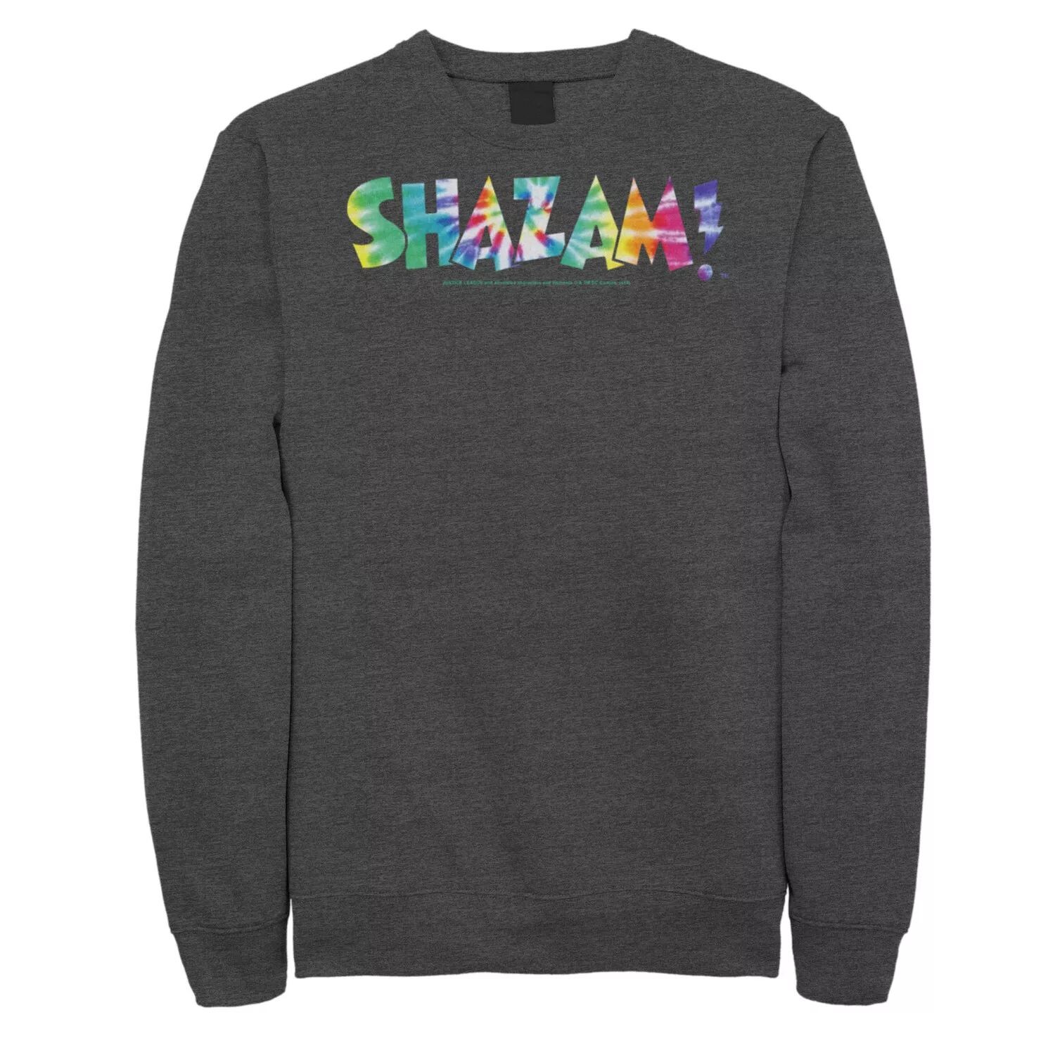 

Мужской свитшот с логотипом Shazam Tie-Dye DC Comics