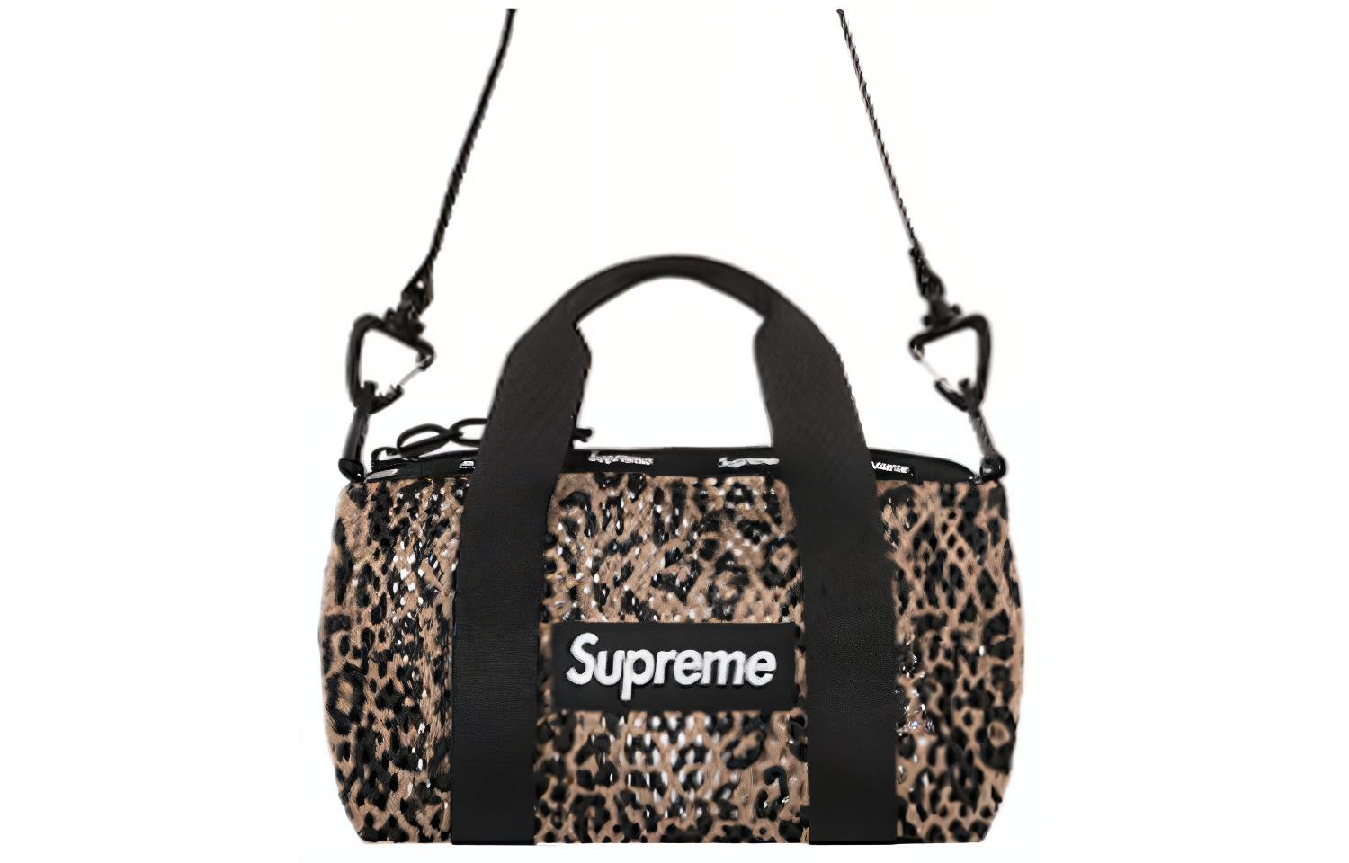 

Supreme Нейлоновая сумка, наплечная сумка, мини-кроссбоди унисекс леопардовый принт
