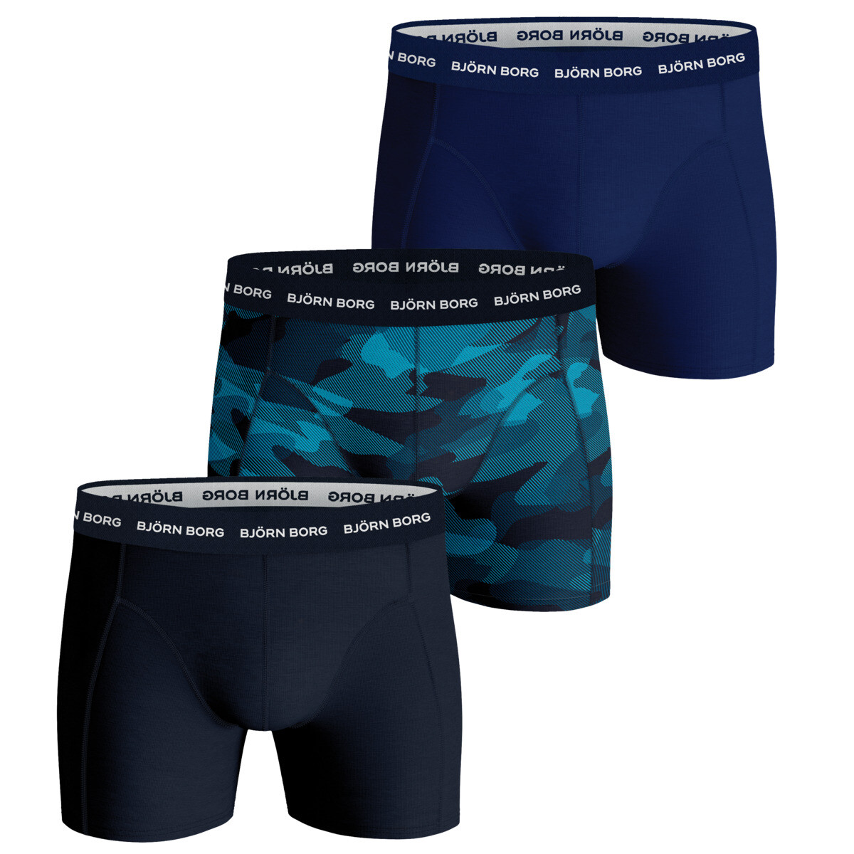 

Боксеры Björn Borg Boxershorts Sammy Shadeline Essential 3 шт, синий