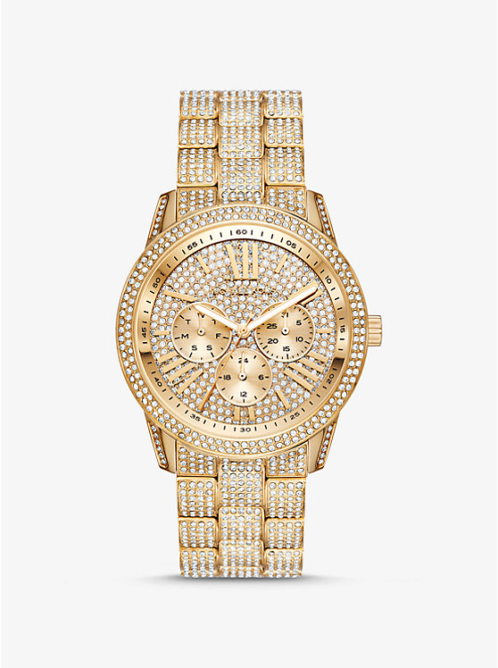

Крупные часы Brynn Pavé золотистого оттенка Michael Kors, золотой