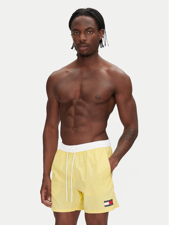 Плавки-Шорты обычного кроя UM0UM03455 Tommy Hilfiger, желтый — фото 2