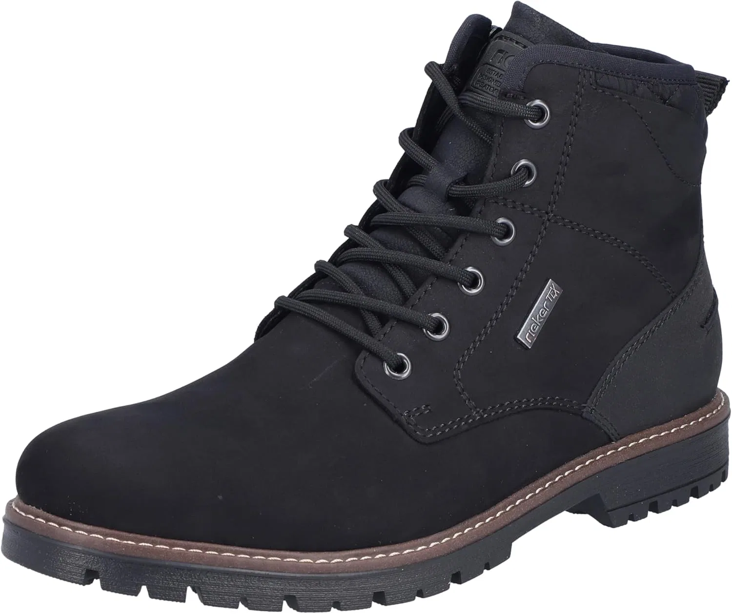Мужские ботинки Rieker F3614 на шнуровке, Black 00