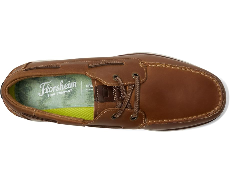 Лоферы Florsheim Tropics Elastic Lace Moc Toe Boat Shoes, цвет Brown Crazy Horse — фото 2