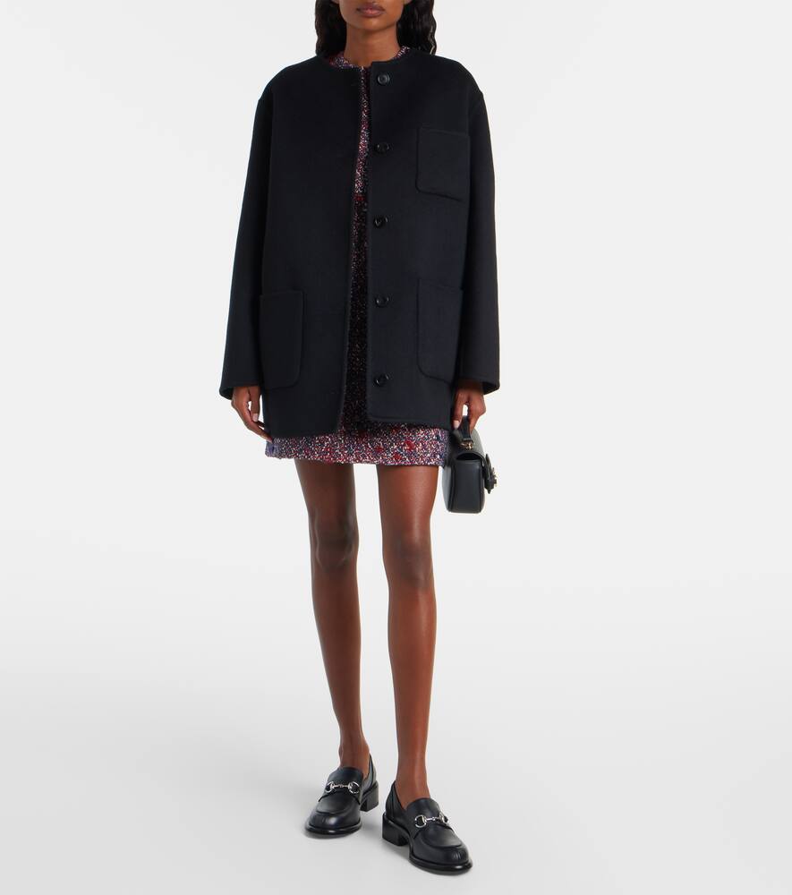 Двусторонняя куртка GG из шерсти Gucci, Black/Grey — фото 2