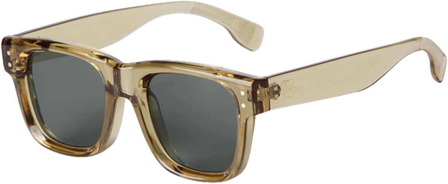 

Модные квадратные солнцезащитные очки с заклепками для мужчин, защита от УФ-излучения UV400, винтажные, светло-зеленые, трендовые женские солнцезащитные очки WNCKSQ, C4 Green