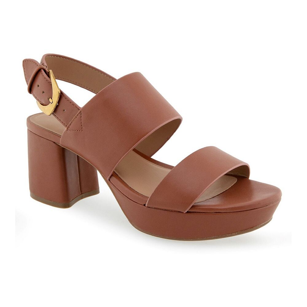 

Женские сандалии на платформе Aerosoles Camilia, цвет Cognac Faux Leather