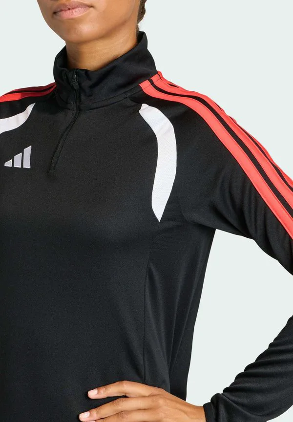 Футболка с длинными рукавами tiro26 league Adidas Performance, Black Semi Lucid/Red — фото 3
