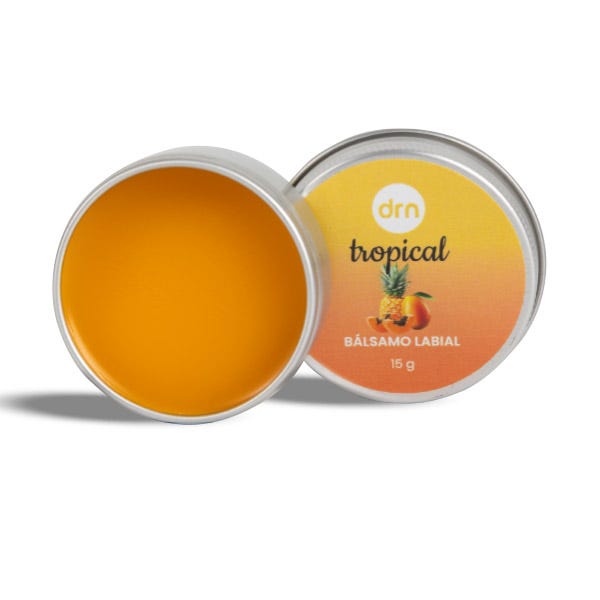 

Тропический бальзам для губ. Ухаживает за губами и защищает их. DRN